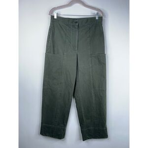COS Olive Green Straight-Leg Utility Pants